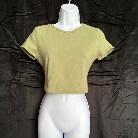 Aeropostale, baby tee, seriously soft green top, Junior size M - Picture 8 of 8